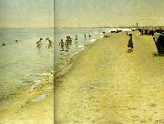 Peter Severin Kroyer sommerdag ved skagen strand china oil painting reproduction